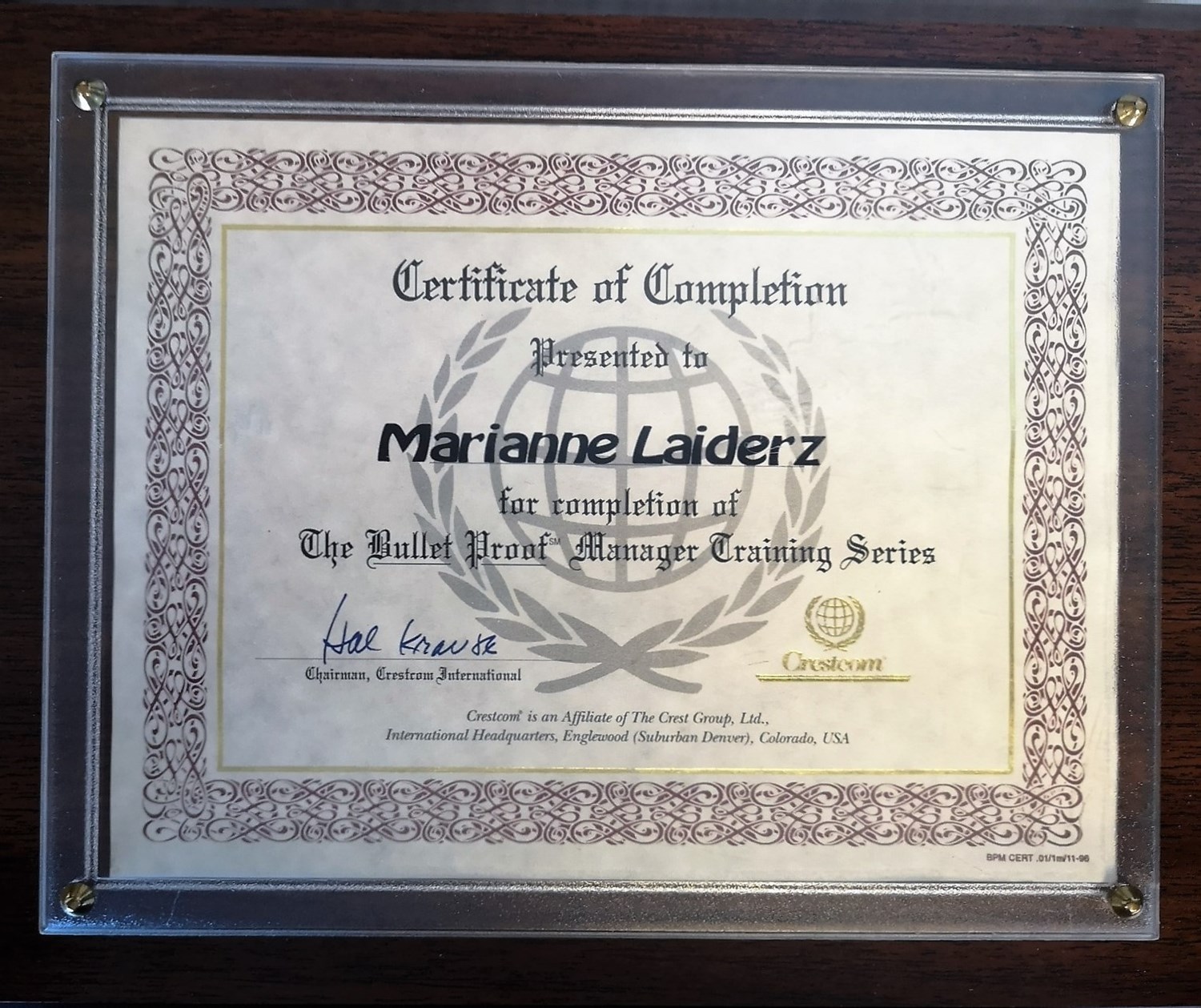 bulletproof manager 2002