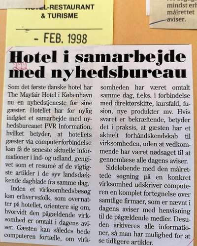 horestas blad 02 98 om nyhedstjenesten